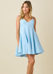 TAKE A STROLL BABY BLUE DRESS