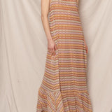 FEELING BOHO CROCHET HALTER DRESS