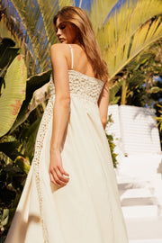 SWEET INNOCENCE IVORY LACE MAXI DRESS