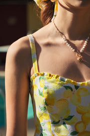 AMALFI COAST LEMON MINI DRESS