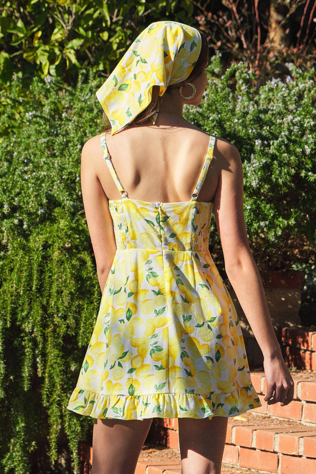 AMALFI COAST LEMON MINI DRESS