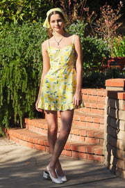 AMALFI COAST LEMON MINI DRESS