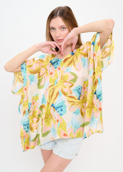 SANTORINI SUNSET BLOOM TOP