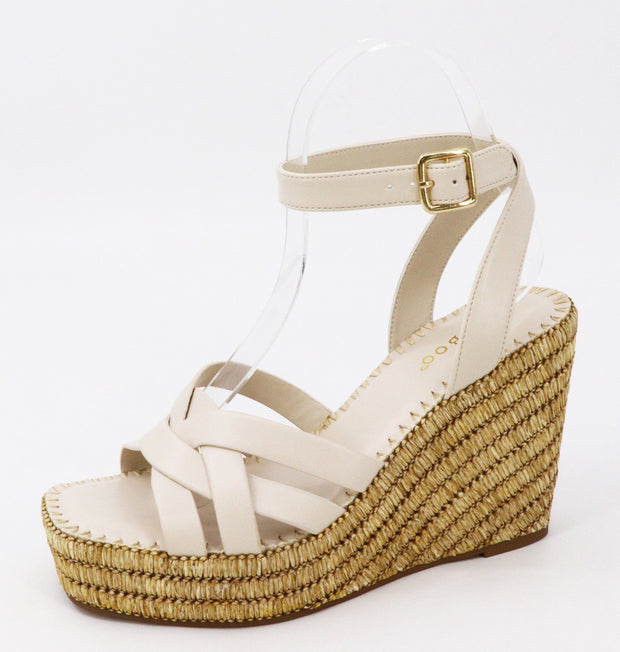 SUMMERTIME DAYS STRAPPY ESPADRILLE WEDGE - IVORY