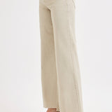 RISEN HIGH RISE WIDE LEG PALAZZO JEANS - FIESTA OR ALMOND