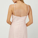AFTER HOURS LIGHT PINK SATIN INSPIRED DRESS