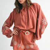 SWEET LIFESTYLE EMBROIDERED BLOUSE