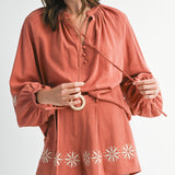 SWEET LIFESTYLE EMBROIDERED BLOUSE
