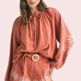SWEET LIFESTYLE EMBROIDERED BLOUSE