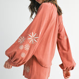 SWEET LIFESTYLE EMBROIDERED BLOUSE