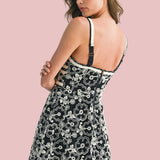IRRESISTIBLE ATTITUDE FLORAL CROCHET DRESS