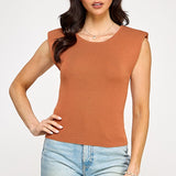 COUTURE CLASSIC CAP SLEEVE SWEATER