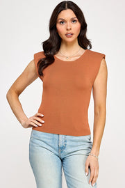 COUTURE CLASSIC CAP SLEEVE SWEATER