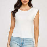 COUTURE CLASSIC CAP SLEEVE SWEATER