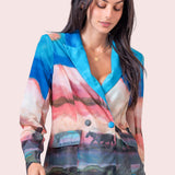 ONLINE EXCLUSIVE:  DESERT SUN GRAPHIC PRINT BLAZER