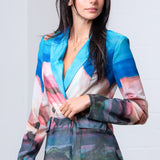 ONLINE EXCLUSIVE:  DESERT SUN GRAPHIC PRINT BLAZER