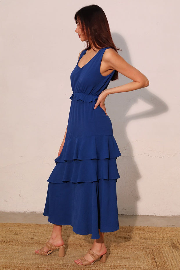 CITY NIGHTS ROYAL BLUE MAXI DRESS