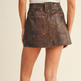 ONLINE EXCLUSIVE:  HAYRIDE CUTIE PATCH POCKET MINI SKIRT