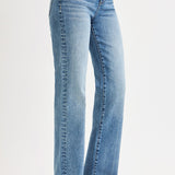 RISEN TUMMY CONTROL HIGH RISE STRAIGHT JEANS