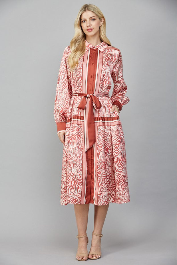 MOVE WITH PURPOSE ANIMAL PRINT DRESS