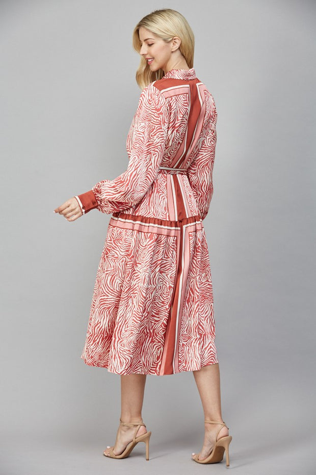 MOVE WITH PURPOSE ANIMAL PRINT DRESS