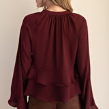 PATH TO GREATNESS WINE RUFFLE TOP