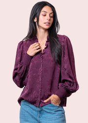 ALWAYS IN STYLE RUFFLE BLOUSE