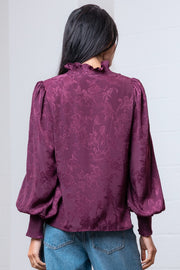 ALWAYS IN STYLE RUFFLE BLOUSE