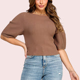 SAIL AWAY BOAT NECK SWEATER - WINE OR MOCHA