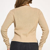 ONLINE EXCLUSIVE:  LOVING GLANCE SWEATER WITH VELVET TIES