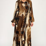 FADED PHOTOGRAPHS CHAIN BELT DRESS