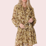 LOVING VIEWS LEOPARD PRINT DRESS