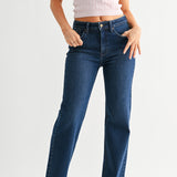 JBD MID-RISE STRAIGHT LEG JEAN IN DARK WASH