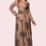 BEAUTIFUL EVENINGS DROP WAIST MAXI DRESS