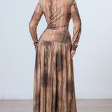 BEAUTIFUL EVENINGS DROP WAIST MAXI DRESS