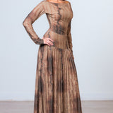 BEAUTIFUL EVENINGS DROP WAIST MAXI DRESS