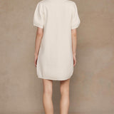 ONLINE EXCLUSIVE:  SWEET GLANCE PEARL TRIM KNIT MINI DRESS