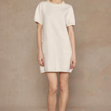 ONLINE EXCLUSIVE:  SWEET GLANCE PEARL TRIM KNIT MINI DRESS