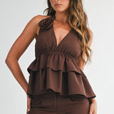 ALL THE FEELS CHOCOLATE PANT SET