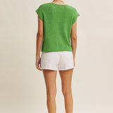 ONLINE EXCLUSIVE:  SPRING SOCIAL KELLY GREEN DOLMAN SWEATER