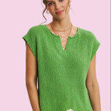 ONLINE EXCLUSIVE:  SPRING SOCIAL KELLY GREEN DOLMAN SWEATER