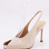 ANNE MICHELLE CLEARCUT PEEPTOE SLINGBACK IN IVORY