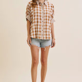 PICNIC PERFECT GINGHAM BLOUSE