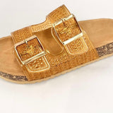 BAMBOO JELLY SANDALS WITH SIDE BUCKLE - ASSORTED