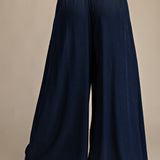 SUITS YOU PERFECTLY NAVY WIDE LEG DRAWSTRING PANTS