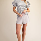 BRUNCH ON THE TERRACE PUFF SLEEVE TOP