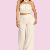 COASTAL CRUSH HALTER TOP AND PANT SET