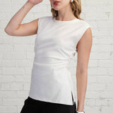 ESSENTIAL ENERGY WHITE FITTED TOP