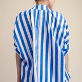 CANCUN BOUND OVERSIZED STRIPE BLOUSE