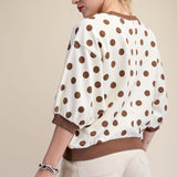SPOTTED AROUND TOWN POLKA DOT SWEATSHIRT